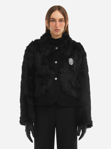 006 - Arch Paneled Fur Jacket